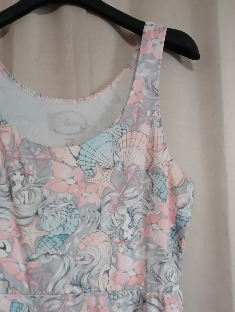 Disney Hot Topic The Little Mermaid Ariel Pastel Skater Dress Size Large - Picture 5 of 13